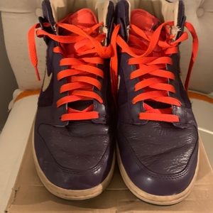 Nike Dunk High Premium Deep Purple, Tan & Red